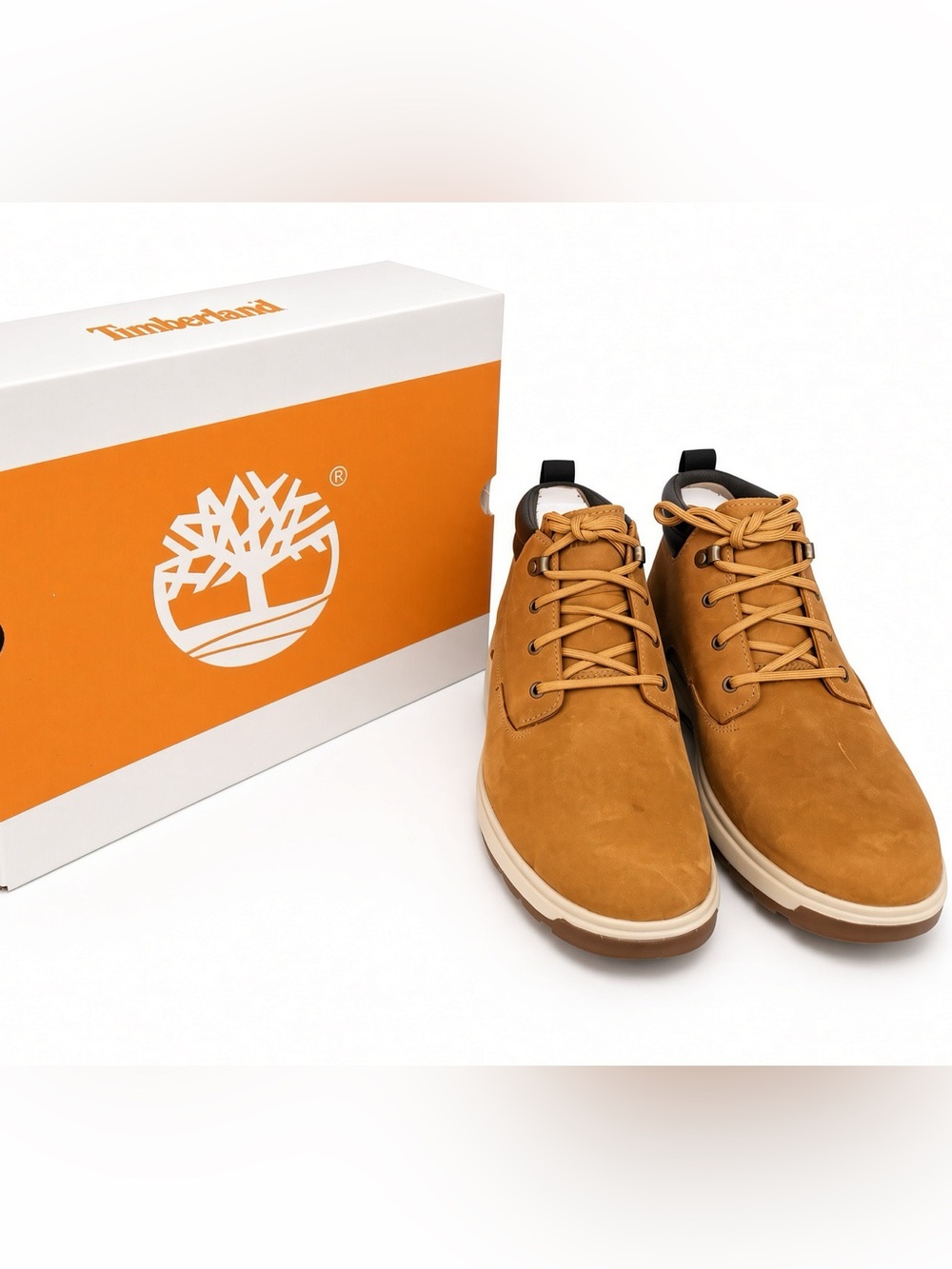Timberland Atwells Ave Waterproof Chukka Boots Men’s 10 Wheat + Box